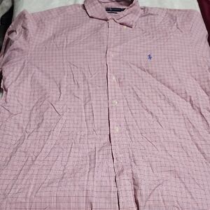 Ralph Lauren Pink Plaid Casual Shirt